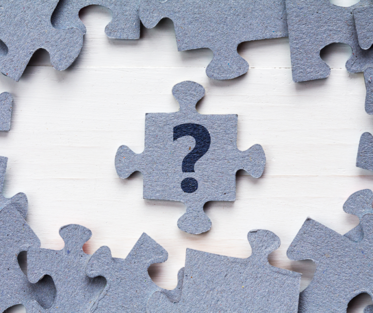 Question mark jigsaw