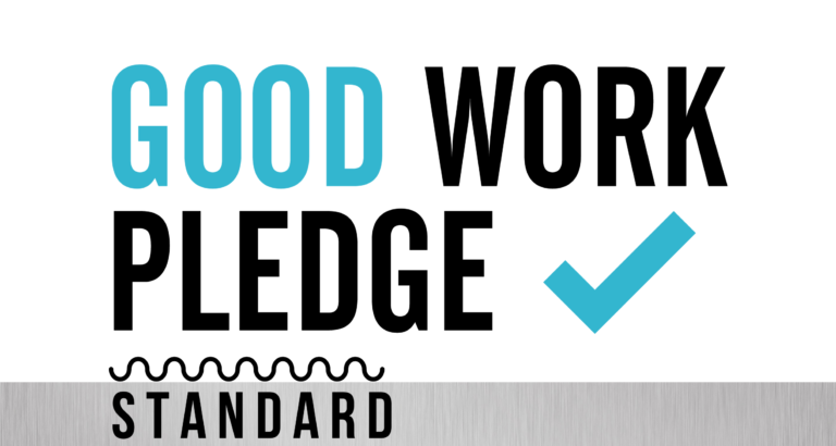 Good work pledge standard logo