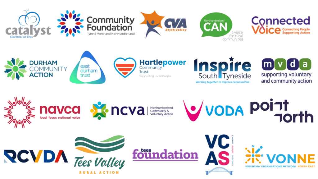 Logos for NE infrastructure & voluntary organisations