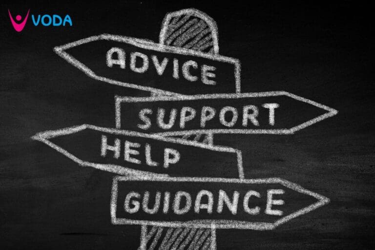 Help, support, advice, guidance signpost in black & white