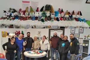 Driving Gnome for Christmas craft workshop with BT, EE, North Tyneside Council and NT LIFE